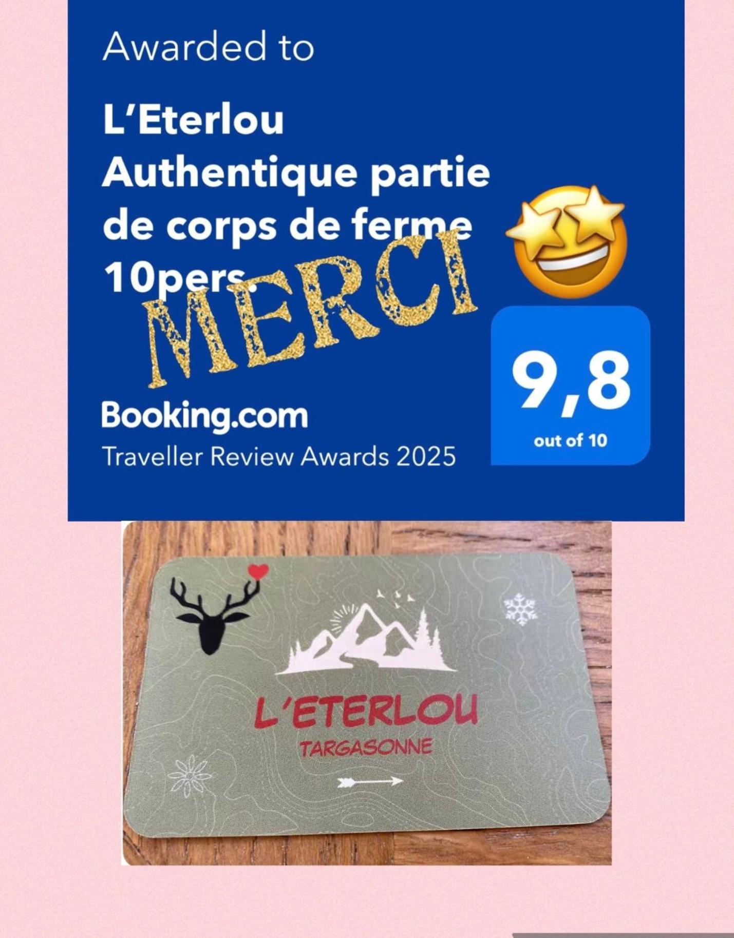 L'Eterlou Authentique Partie De Corps De Ferme 10Pers. Villa Targassonne Dış mekan fotoğraf